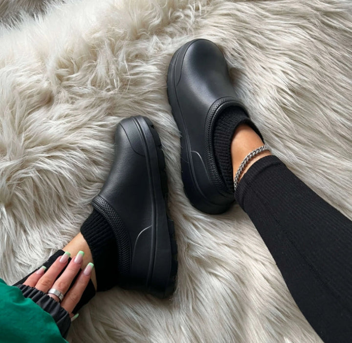 Dames comfortclogs Mireille met cloud-demping. Perfecte weerbestendige instappers voor elk seizoen.