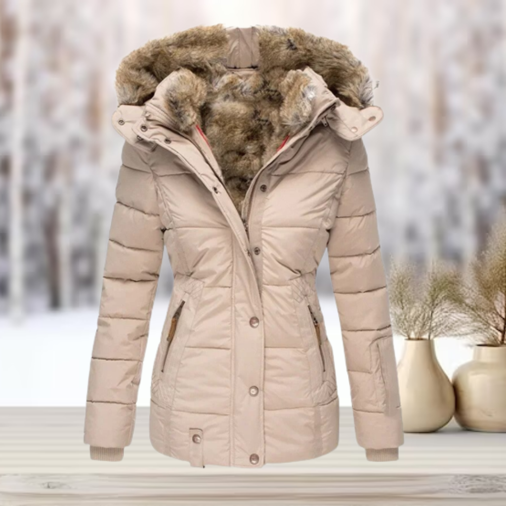 Elegante dames pufferjas winter, comfortabel en chic, ideaal voor de koude dagen.