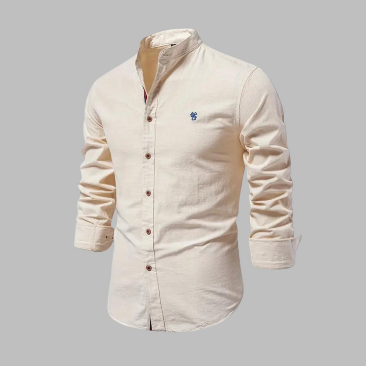 Mannen poloshirt lange mouwen, stijlvol ontwerp, comfortabele pasvorm, een modieuze top.
