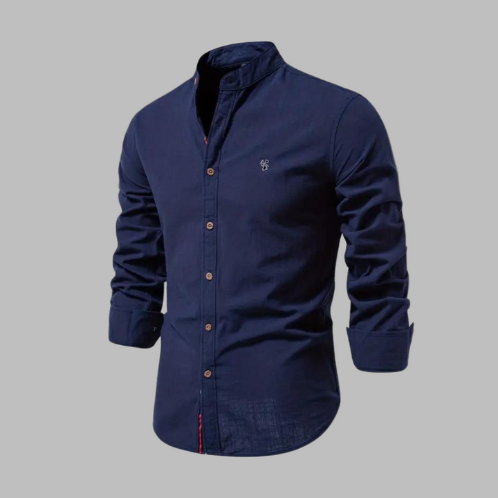 Nieuw heren poloshirt lange mouwen, modern en comfortabel, een must-have voor casual kleding.