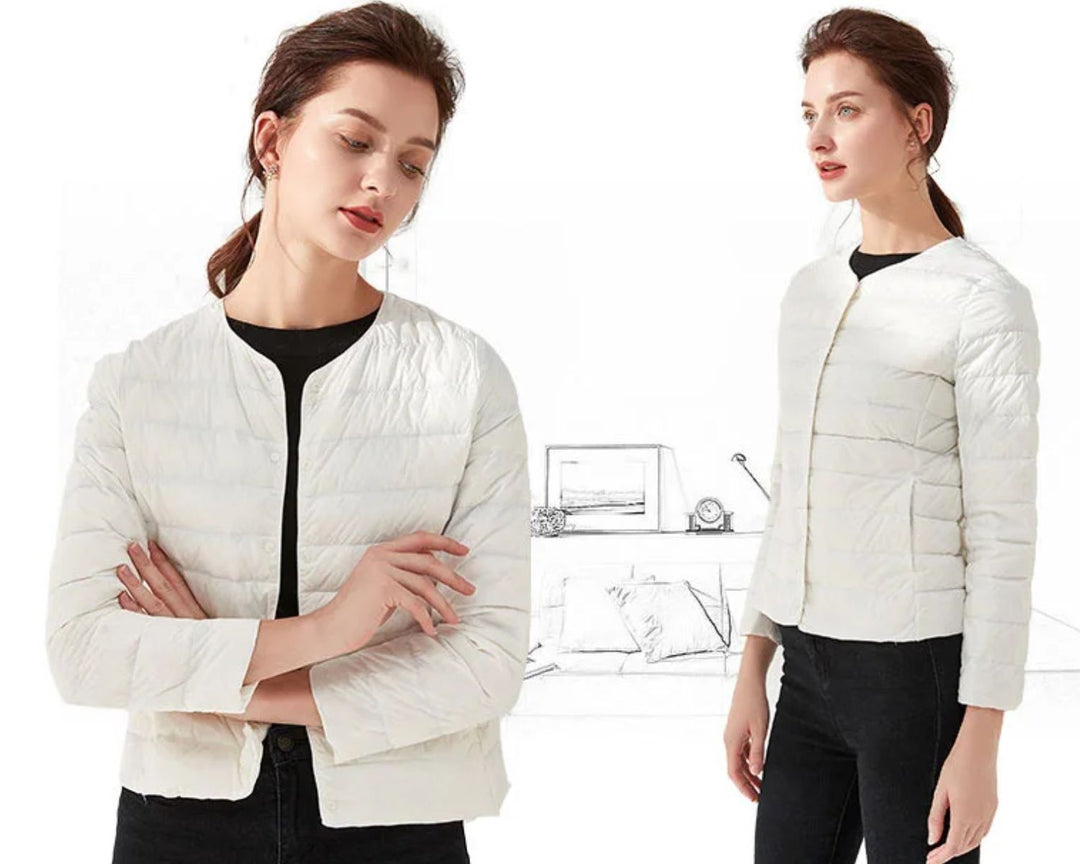 Donsjack dames, warm en licht voor actieve winterdagen. Comfortabele bovenkleding, casual en trendy.