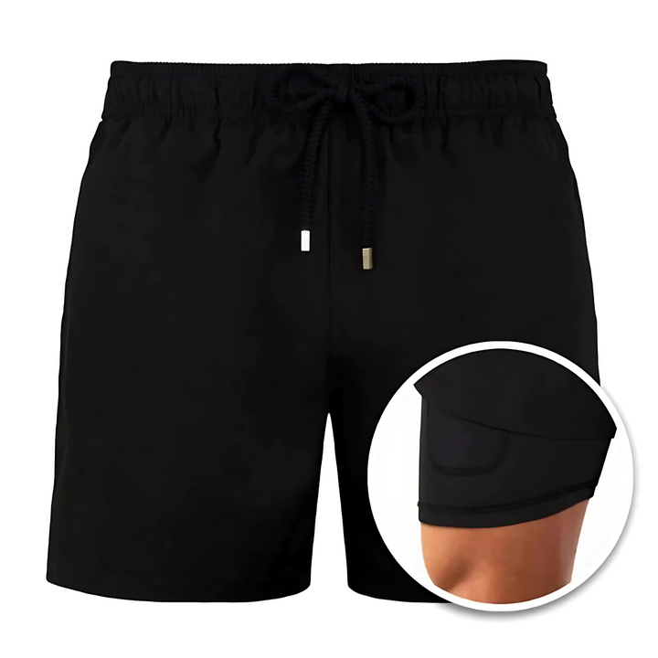 Casual heren zwembroek voor zomerse dagen, perfect als stijlvolle strandkleding. Comfortabele badmode.
