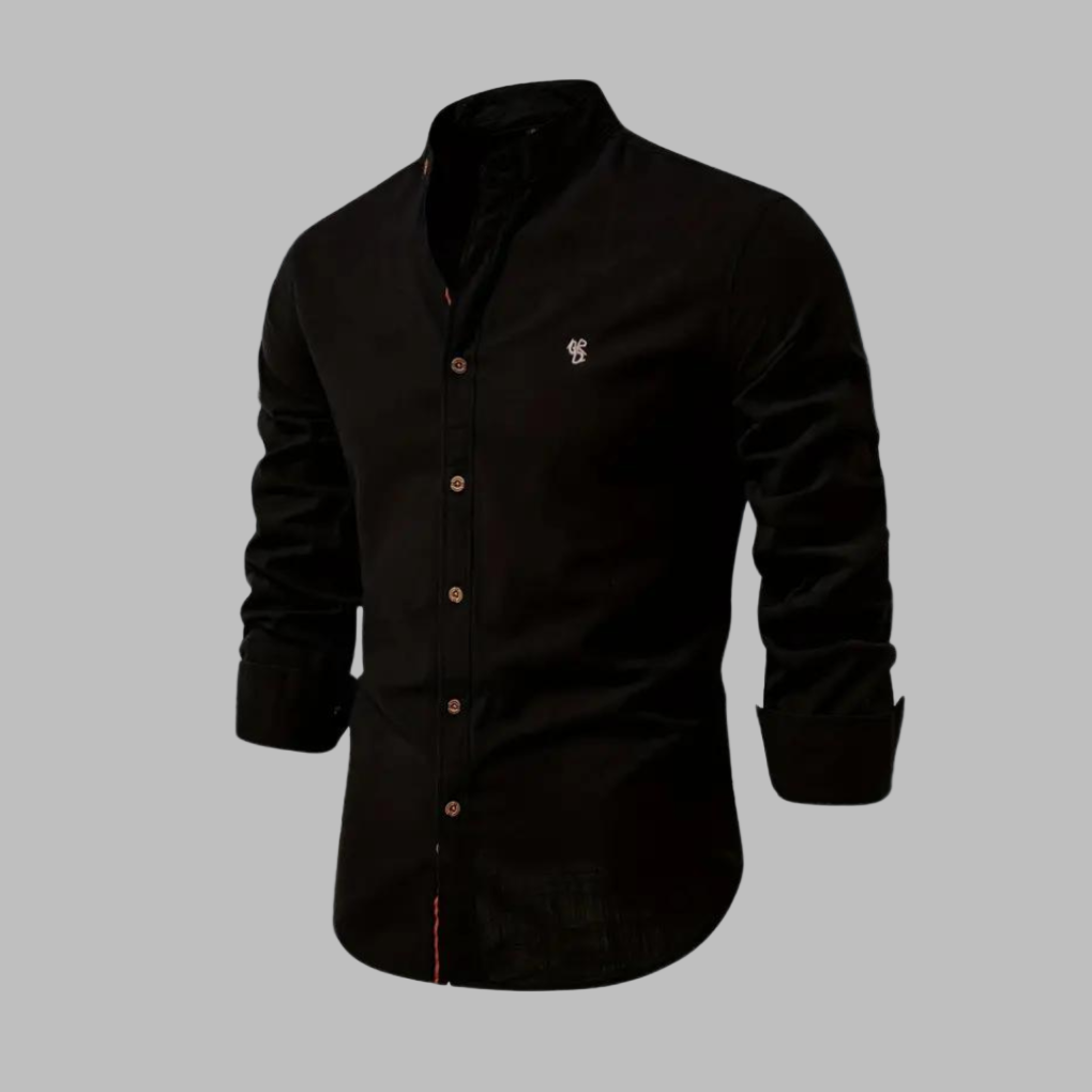 Heren poloshirt lange mouwen, ideaal voor koelere dagen, comfortabel en trendy voor modebewuste mannen.