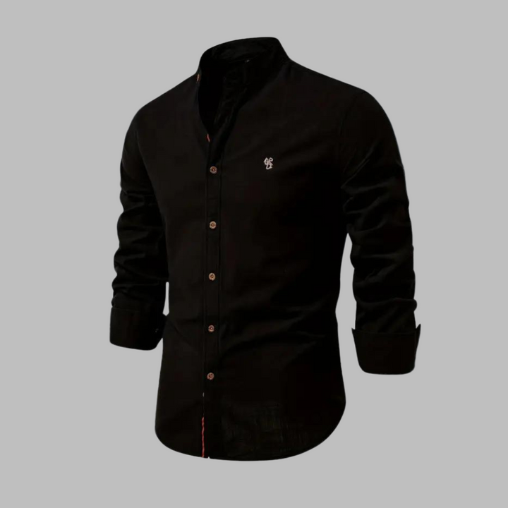 Heren poloshirt lange mouwen, ideaal voor koelere dagen, comfortabel en trendy voor modebewuste mannen.