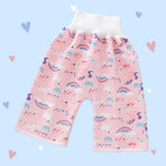 Roze met regenboog