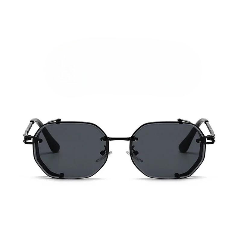 Zwarte unisex zonnebril met gepolariseerde glazen, essentieel accessoire voor UV-bescherming en een coole zomerstijl.