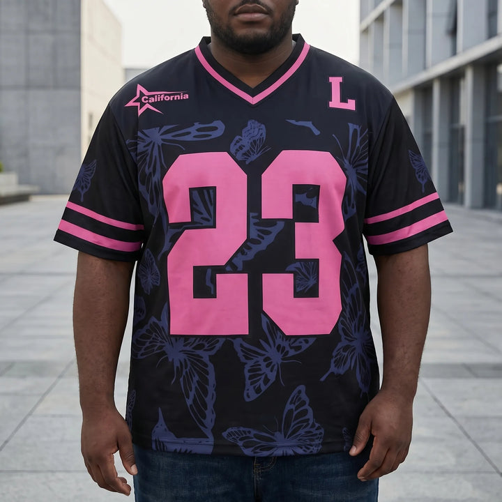 Heren V-hals t-shirt, grote maten, casual en sportief. Comfortabele pasvorm voor de zomer.