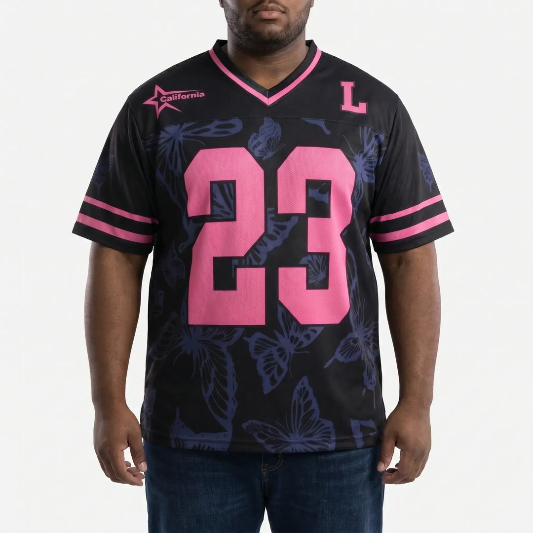 Ademend heren plus size t-shirt met korte mouwen en V-hals. Ideaal voor warme dagen.
