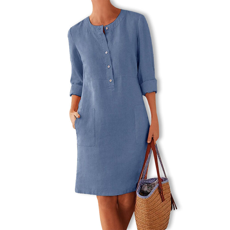 Adelle zomerjurk: ultiem comfort en stijl voor warme zomerdagen. Trendy dameskleding.