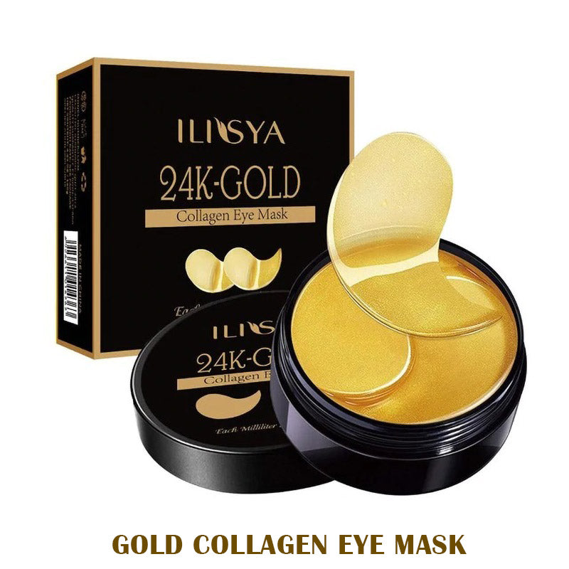 Goud oogmasker voor een stralende teint; vermindert tekenen van vermoeidheid en verfrist de ogen effectief.
