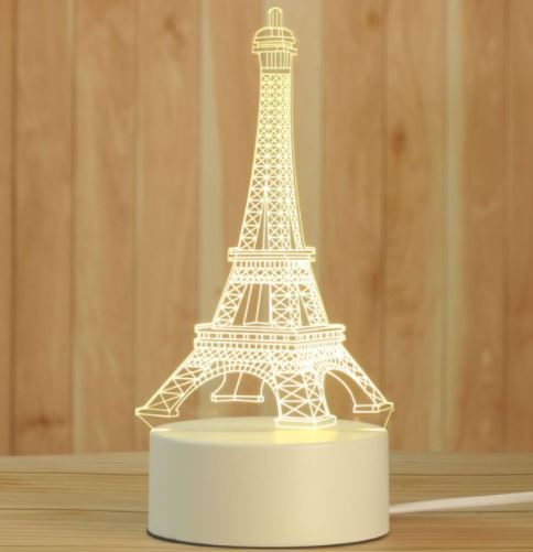 Design 3D nachtlamp, functioneel als sfeerverlichting en uniek als woonaccessoire.