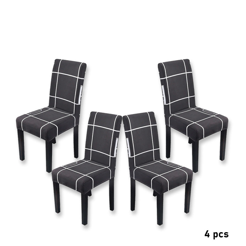 Duurzame stoelhoes, wasbaar en elastisch, biedt langdurige bescherming voor uw eetkamerstoelen.