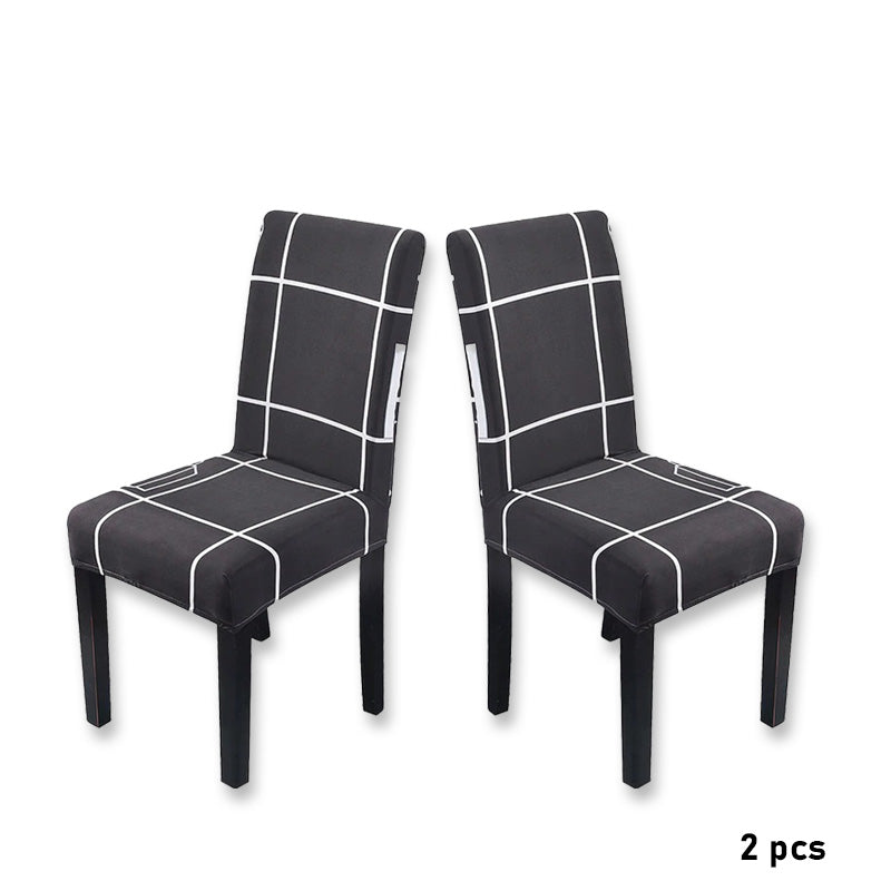 Frisse blauwe stoelhoes voor eetkamerstoel; vernieuwt direct uw eetkamer met moderne look.