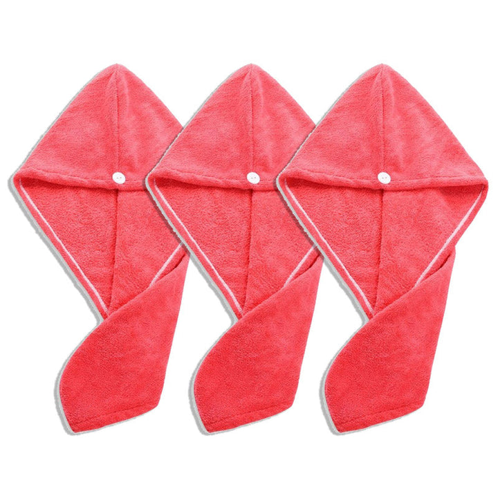 Praktische sneldrogende haarhanddoek set voor dames, van zacht microvezel, bevordert gezond haar.