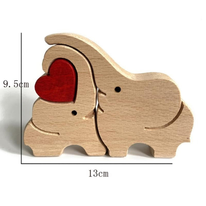 Duurzame houten ornamenten voor thuis, dierfiguren als charmante woondecoratie.