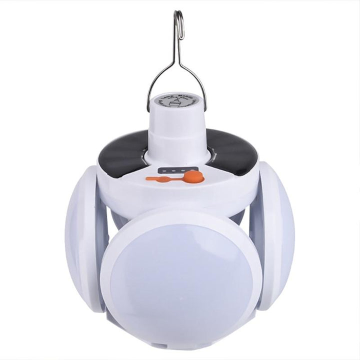 Bulby opvouwbare solar LED lamp, ideaal voor draagbare buitenverlichting en camping.