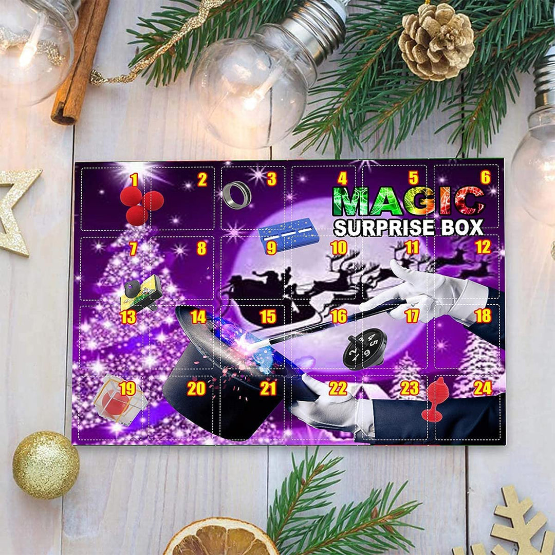 Kinder Aftelkalender Toverdoos met 24 Kerst verrassingen voor kinderen, ideaal advent cadeau.