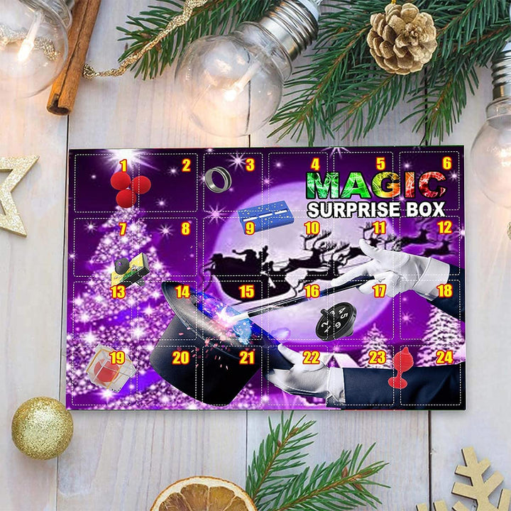 Kinder Aftelkalender Toverdoos met 24 Kerst verrassingen voor kinderen, ideaal advent cadeau.