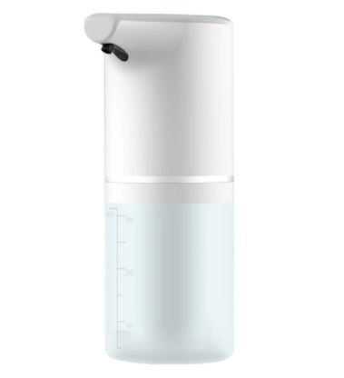 Een automatische zeepdispenser met slimme sensor die hygiënisch handen wassen makkelijk maakt in huis.