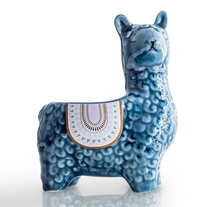 Porseleinen alpaca plantenhouder, sfeervolle decoratie voor uw huis.