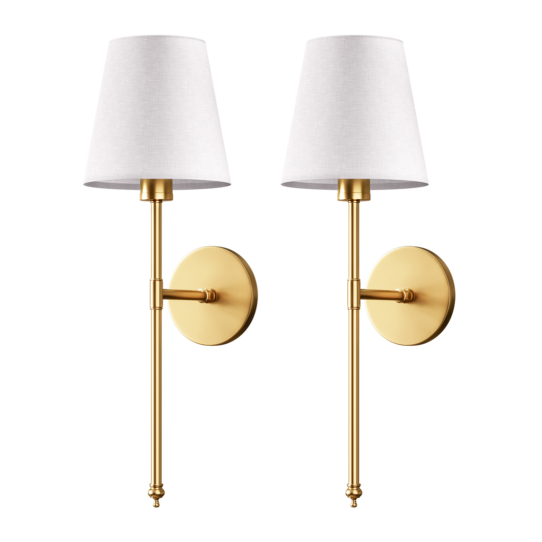 Draadloze wandlampen set met stijlvol design voor moderne interieurs; eenvoudige installatie.
