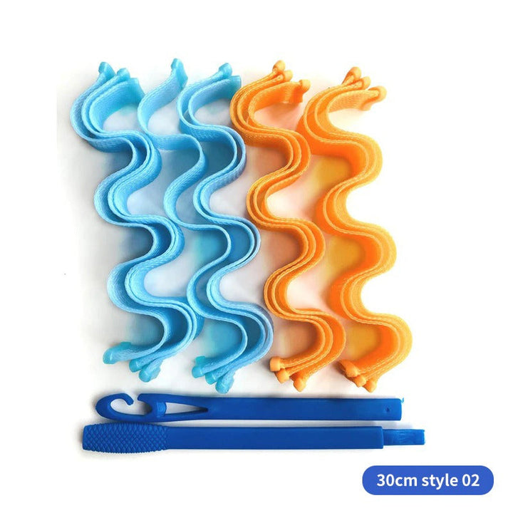 Bespaar tijd en bescherm je haar met deze effectieve warmteloze krulset voor dames haarstyling.