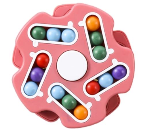 Ergonomische draaibare anti-stress kubus, perfect voor fidgeting en handcoördinatie.