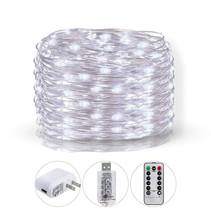 Magisch LED lichtgordijn dat een betoverende gloed geeft, perfecte feestverlichting en decoratie.
