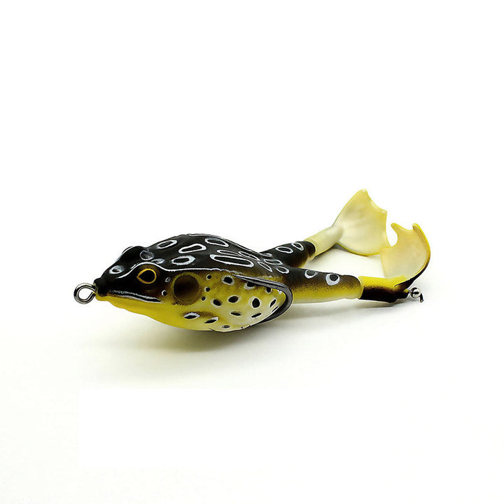 Compact groen kikker softbait, levensecht kunstaas voor diverse visomstandigheden en wateren.