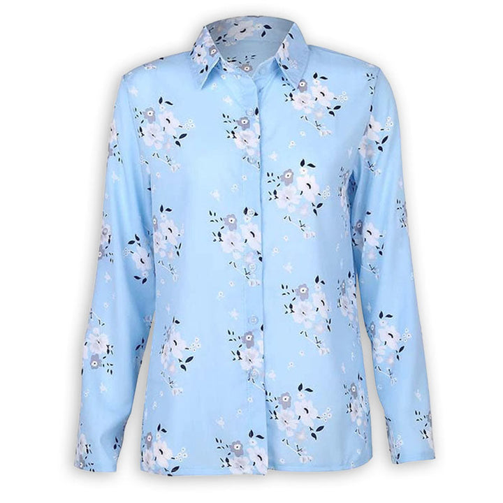Achterkant van de Dames Zomerblouse Lily, met een losse, comfortabele pasvorm voor dameskleding.