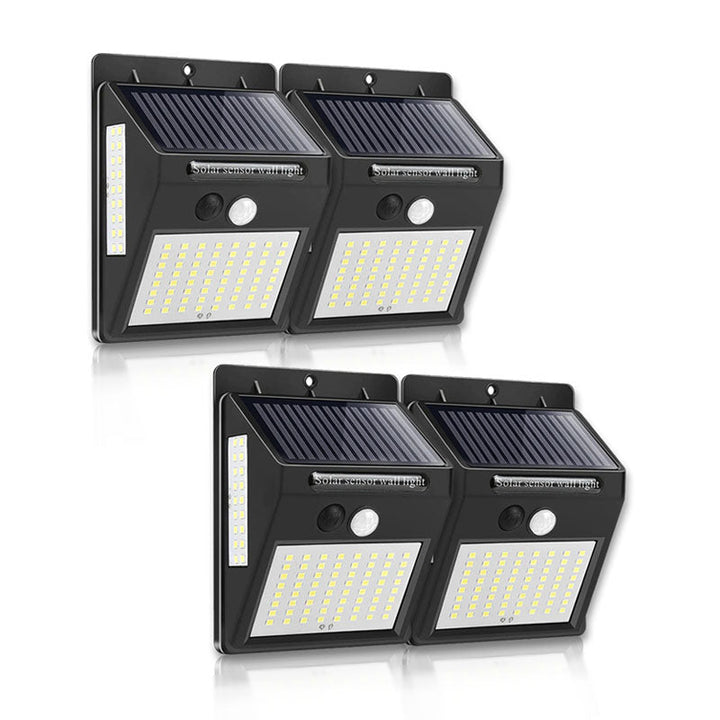 Energieonafhankelijke draadloze solar LED lamp met bewegingssensor, bespaart energiekosten en zorgt voor licht.