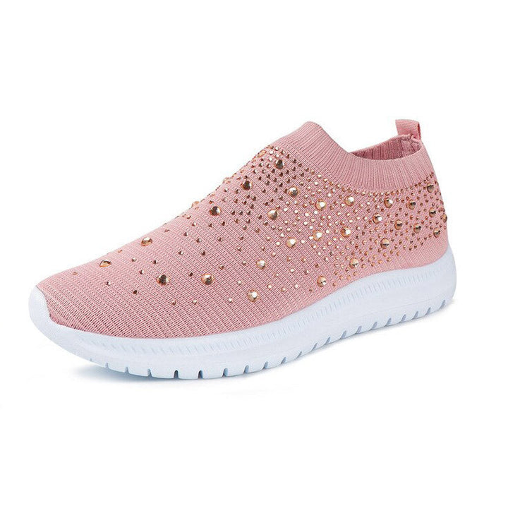 Comfortabele en stijlvolle dames sneakers met bling elementen; een must-have voor elke dag.
