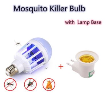 Stijlvolle LED muggenlamp, past discreet in elk interieur. Krachtige elektrische insectenverdelger voor huis & tuin.