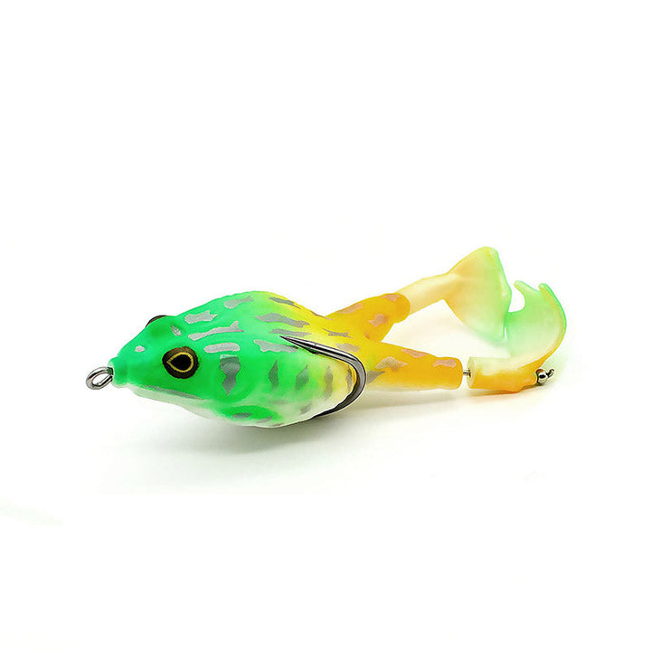 Verpakking van realistisch kikker viskunstaas, zachte softbaits klaar voor gebruik door vissers.