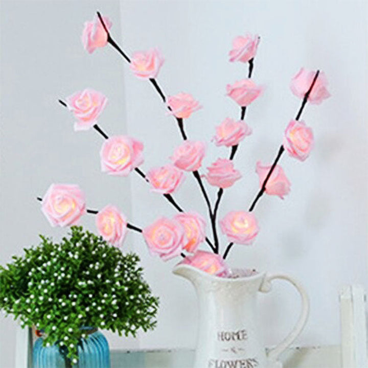 Praktische LED bloemenlamp, combineert functionaliteit met uniek design.