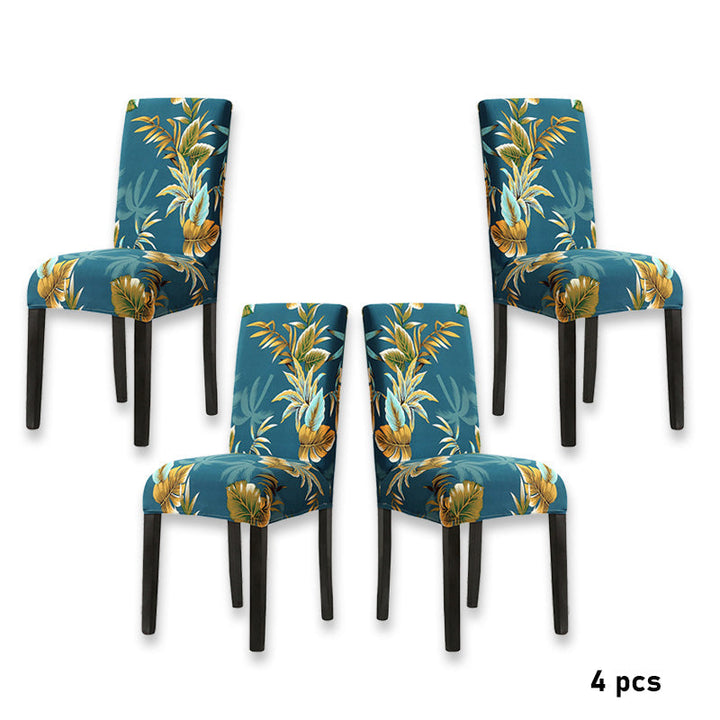 Hoogwaardige elastische stoelhoes voor eetkamerstoel; duurzame bescherming en decoratieve touch.
