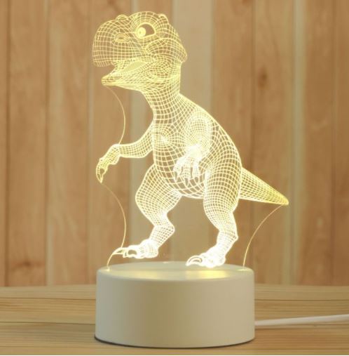 Functionele en decoratieve 3D lamp, een perfecte LED nachtlamp voor slaapkamers.