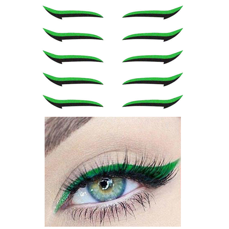 Oplossing voor perfecte cat-eye: dames eyeliner stickers, waterproof make-up snel aan te brengen.