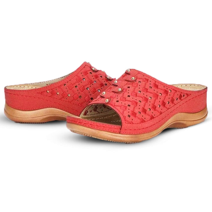 Ergonomische dames sandalen, orthopedisch, verlicht rug- en voetklachten, ademend.