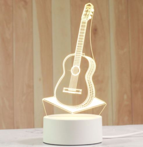 Innovatieve 3D nachtlamp, creëert een unieke lichtbeleving met energiezuinige LED's.