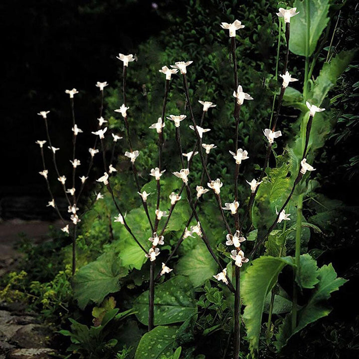 Zachte LED verlichting in bloemvorm, sfeervolle plantlamp.