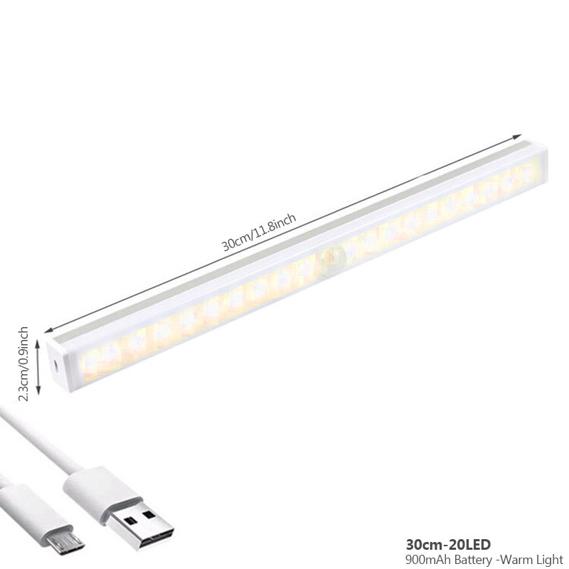 Functioneel LED sensorlicht, oplaadbaar en draadloos, voor extra veiligheid 's nachts.