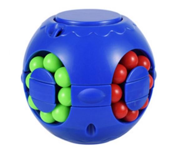 Assortiment anti-stress draaibare kubussen in diverse kleuren; leuk voor alle leeftijden.