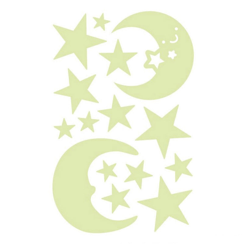 Mooie lichtgevende sterrenstickers voor slaapkamer en kinderkamer, glow in the dark effect.