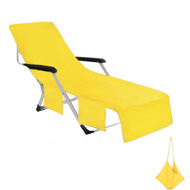 Groot loungedoek voor dames en heren, met discrete zakken, voor een relaxte dag aan zee.