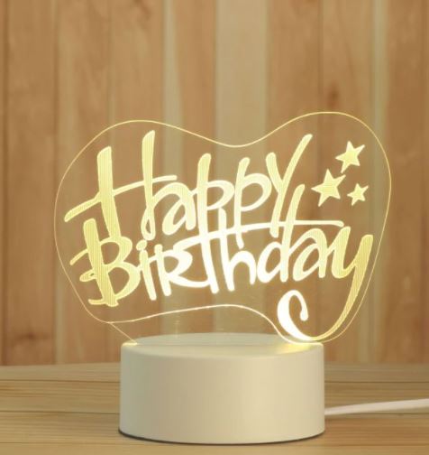 Prachtige 3D decoratielamp, een uniek cadeau dat elke slaapkamer of woonkamer verlicht.