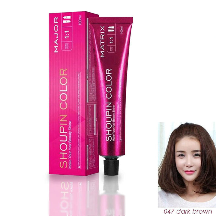 Afbeelding van de unisex haarkleurshampoo fles, voor directe kleur en haarverzorging.