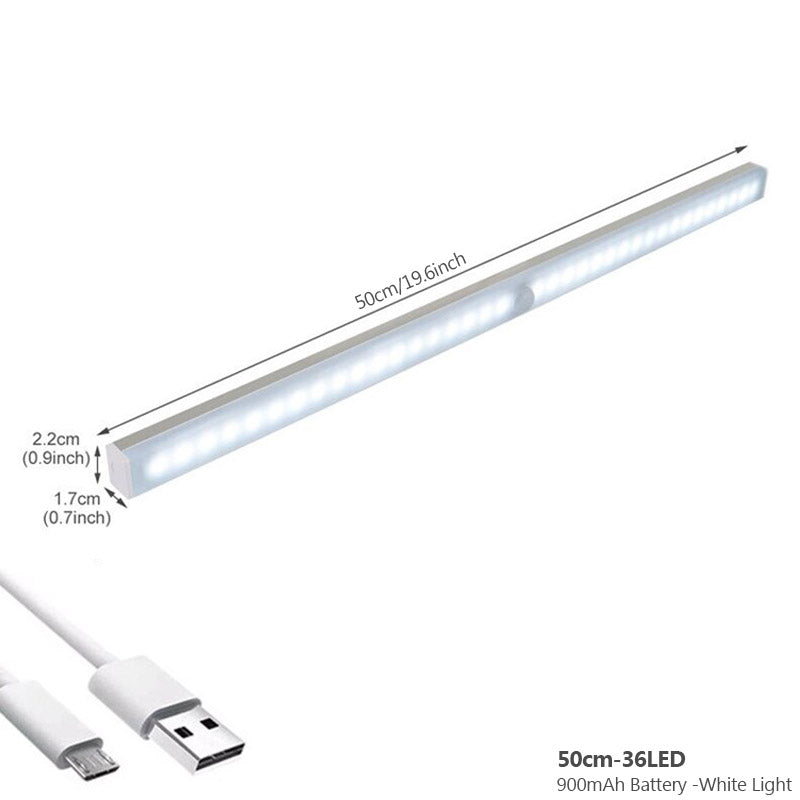 Praktische draadloze LED verlichting; oplaadbaar en met sensor voor meer comfort.
