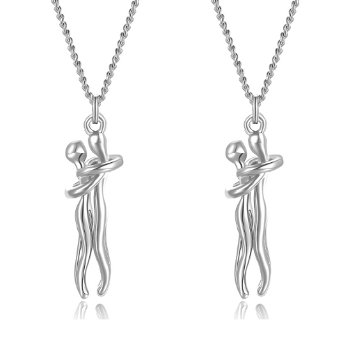 Stijlvolle unisex ketting met unieke hanger, ideaal relatiegeschenk of accessoire.
