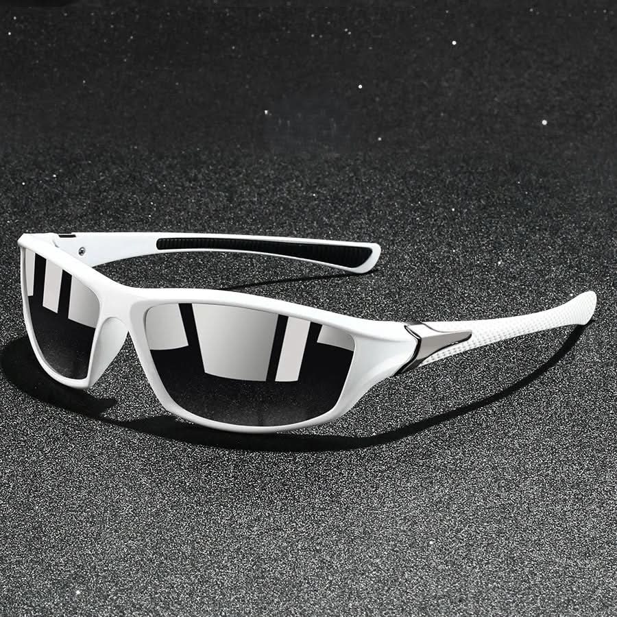 Productfoto: unisex sportzonnebril. Gepolariseerde UV400 lenzen, lichtgewicht montuur en comfortabele pasvorm.